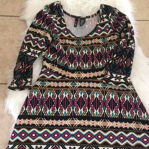 Aztec skater type dress!